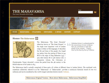 Tablet Screenshot of mahavamsa.org